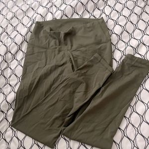 Olive Green High Waisted Leggings